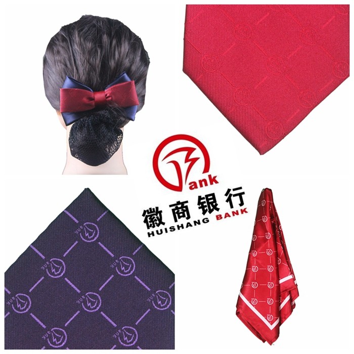 徽商银行领带丝巾头花发夹设计图片