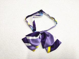 无标记紫色领结 女士领花领结 农商银行信用社领花 会所领结花