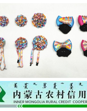 内蒙古农村丝巾职业装胸花