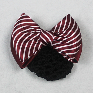 陕西省中国银行红色线条头花发夹无标记版中行陕西省分行定制款