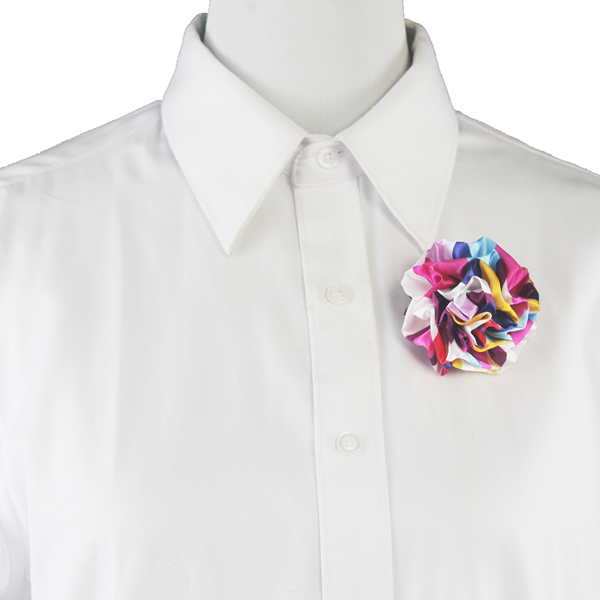 云南省高速公路施甸收费站职业装胸花别针领花免打丝巾绣球花两用