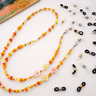 眼镜链挂绳8字扣防滑防掉硅胶扣子diy手工连接斗扣头材料饰品配件