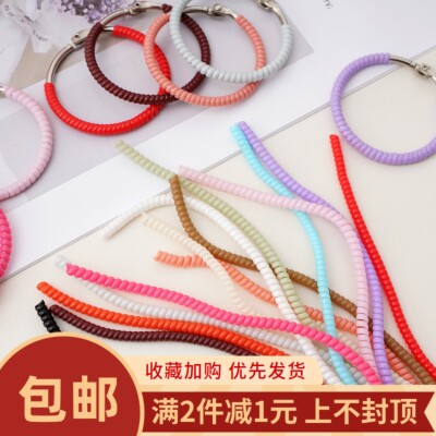 防丢绳防掉扣挂娃娃线圈DIY挂绳