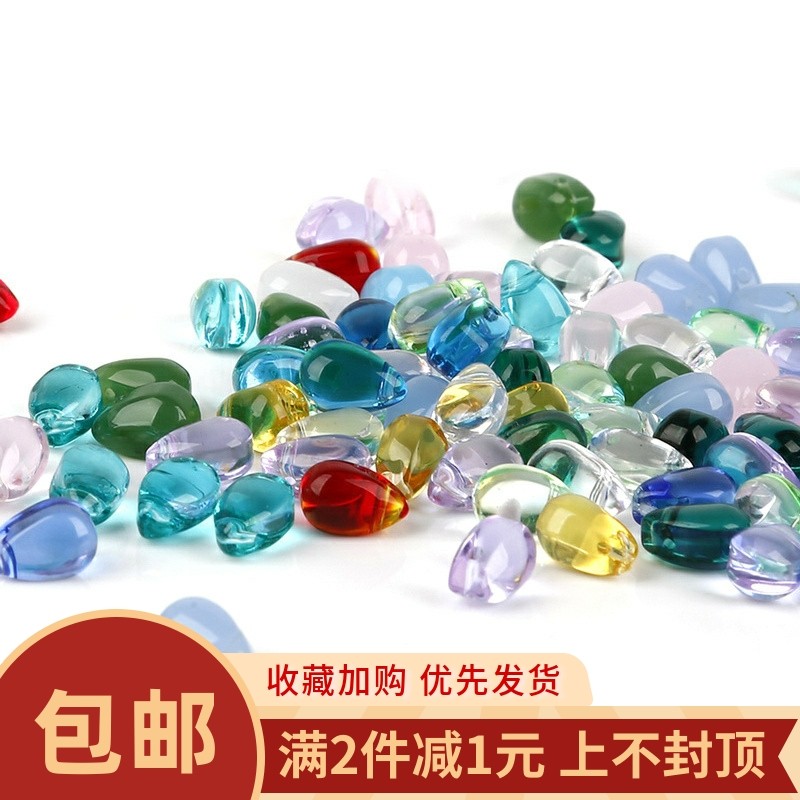 9mm小号捷克琉璃玻璃水滴吊坠diy手工耳环材料发簪步摇耳饰品配件