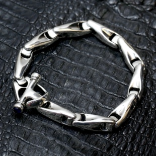 【溪迟】BWL 万向节手链 美式手工银饰  重机车 925银手链