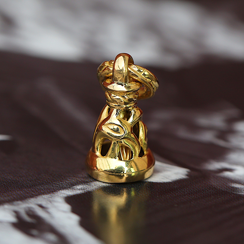 美式铃铛时尚风18k金吊坠