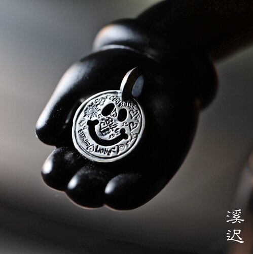 涂鸦情侣项链礼物银吊坠