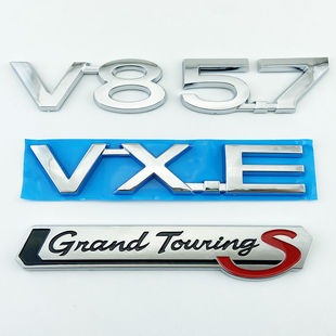 适用新款兰德酷路泽5700中东版V-XE 5.7V8车标后尾英文字母贴标志