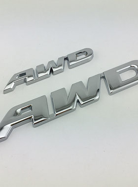 适用本田CRV歌诗图缤智XRV车标 AWD四驱标后尾箱贴标字母标志金属