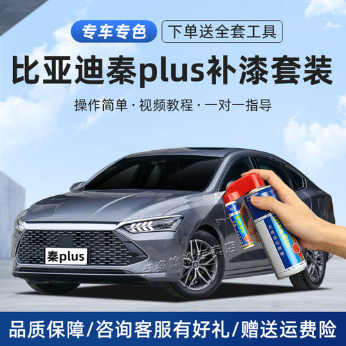 适用比亚迪秦PLUSdmi补漆笔喷漆