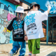 纯棉儿童宽松T恤街舞短袖 上衣男女少儿hiphop演出服男童嘻哈夏装
