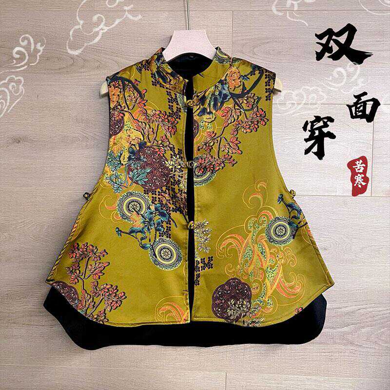 盘扣新中式民族风宽松百搭马夹