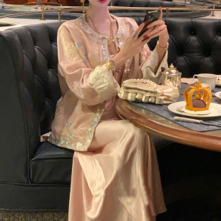 唐装 高级感复古上衣潮 轻奢气质重工刺绣新中式 国风外套女2025新款