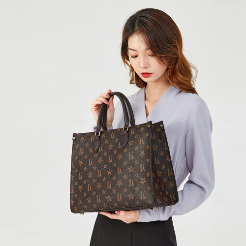 Claire Kathy轻奢老花托特包女2026新款大容量通勤手提包公文包