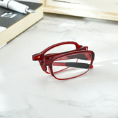 树脂片清晰男女款 老花眼镜 老视镜老人镜 轻便携式 TR90折叠老花镜