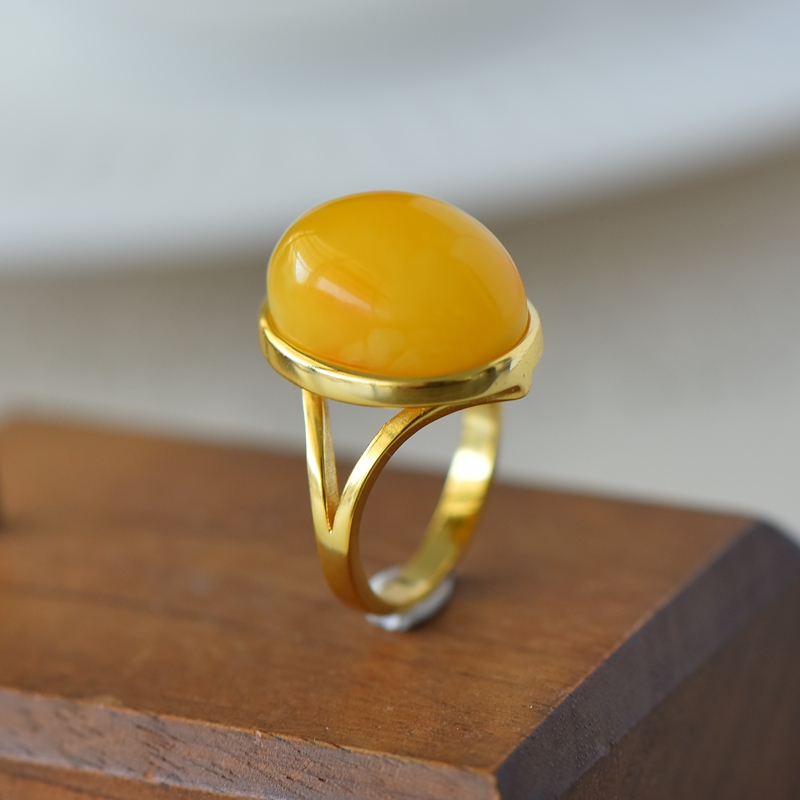 男女款S925纯银DIY镶嵌戒指空托