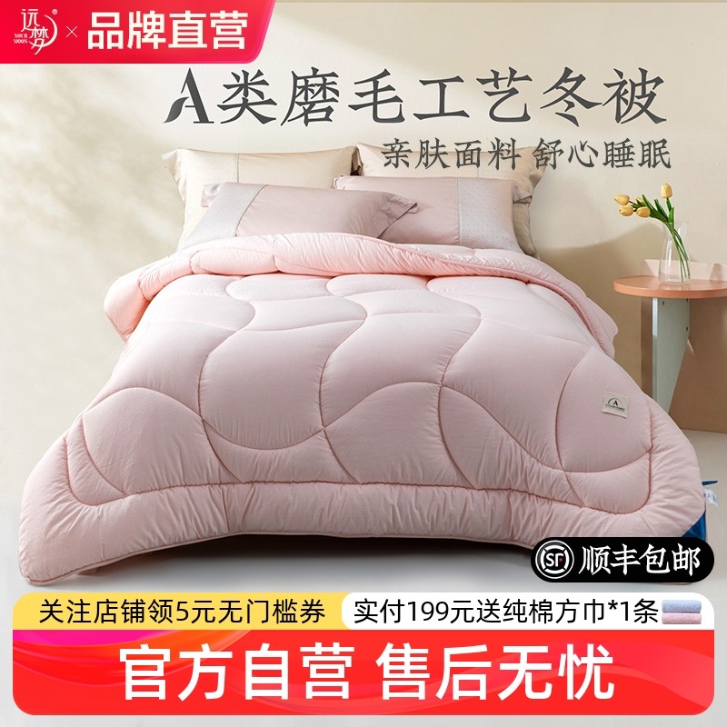 远梦锦鲤冬被冬季加厚保暖被子春秋被芯四季通用冬天学生宿舍棉被,床上用品,化纤被,淘宝优惠券,粉丝福利购,淘宝优惠卷