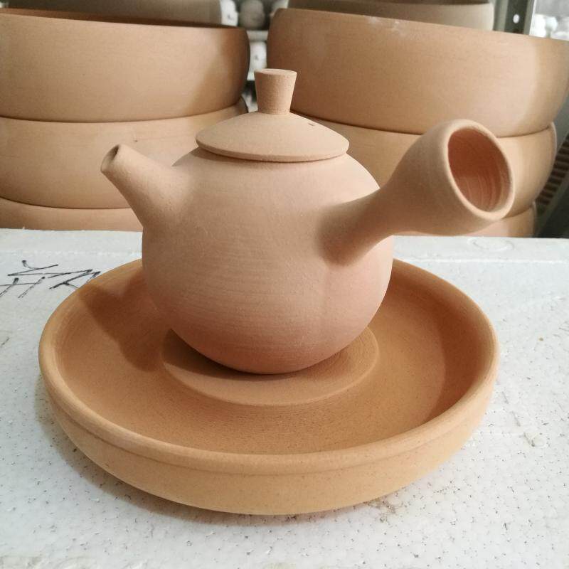景德镇陶瓷素坯陶艺茶海茶壶托置泥巴坯半成品淘吧高温素烧高白泥