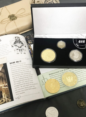 harrypotter哈利波特周边古灵阁银行巫师金币礼盒钱袋送巫师包装