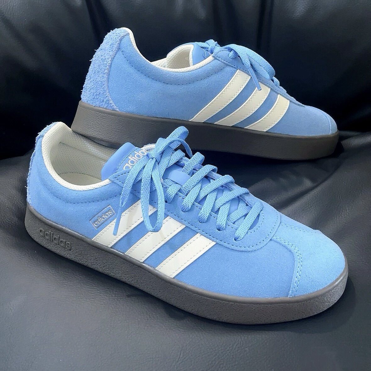 adidas 阿迪达斯VL COURT蓝T头男女低帮复古德训鞋休闲板鞋JI0496