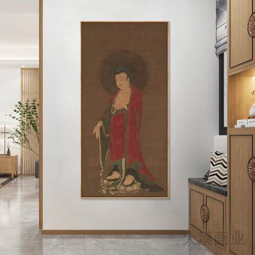 复古敦煌虚空藏菩萨佛像挂画