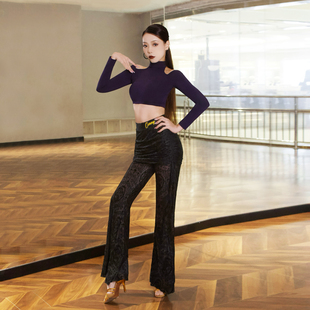 CONNY舞服拉丁舞新款女成人练功服长袖上衣裤子训练套装日常基础