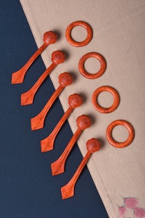 红花梨木质袈裟扣缦衣如意祖衣木质扣钩环挂钩袈裟僧服袈裟扣