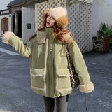 【新品】90绒白鸭绒羊羔毛拼接羽绒服228-A662-P295控428，女装羽绒服，浙宝228