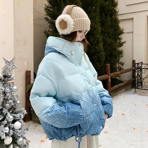 【新品现货】晕染渐变色50绒连帽羽绒服B228-A668-P265控388图片