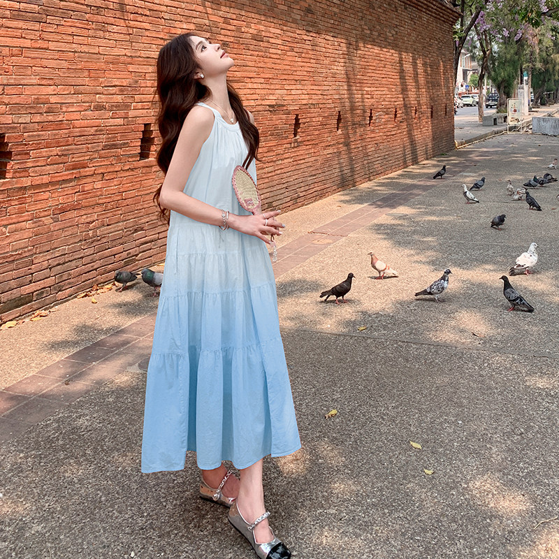 【现货】新品2026夏季渐变色连衣裙B228-A629-P125控188,女装连衣裙,浙宝228