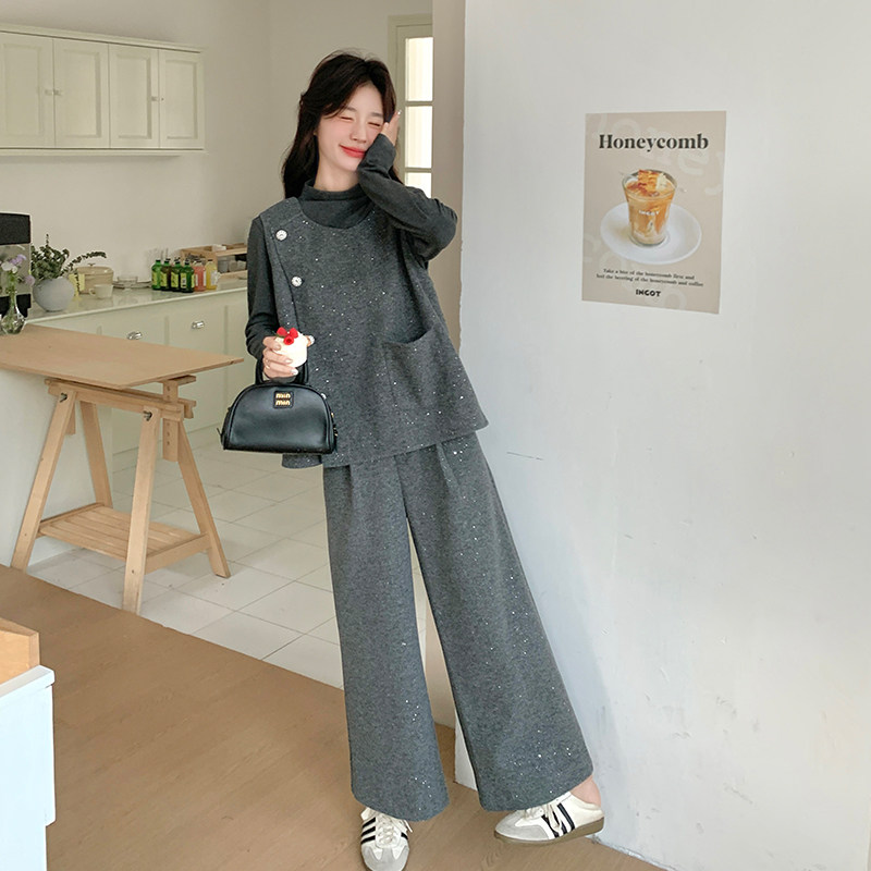 【大货】马甲打底衫长裤三件套装A611-P195控318,女装套装/套裙,浙宝228