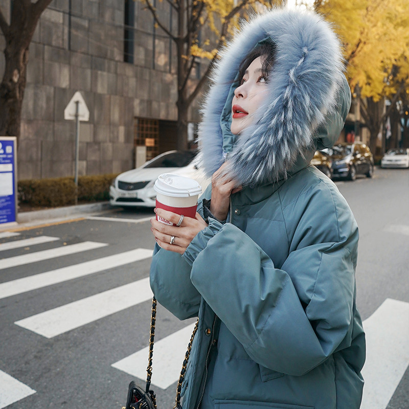现货 跑量款 冬季新款中长款大毛领衣服228-883-P135控198图片