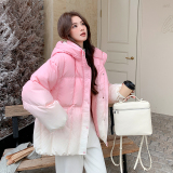 【新品出货中】渐变色连帽50绒羽绒服B228-A660-P255控368，女装羽绒服，浙宝228