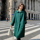 【现货】中长款双面羊毛大衣228-A664-P180控288，女装毛呢外套，浙宝228