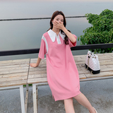 现货有买秀夏季新款粉色POLO连衣裙228-A163-P105控158，女装连衣裙，浙宝228