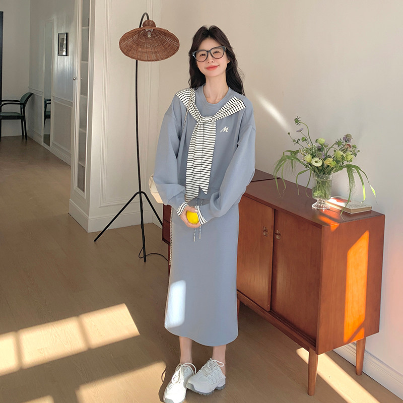 【大货】2026春款卫衣+半身裙两件套装A609-P150控218,女装套装/套裙,浙宝228