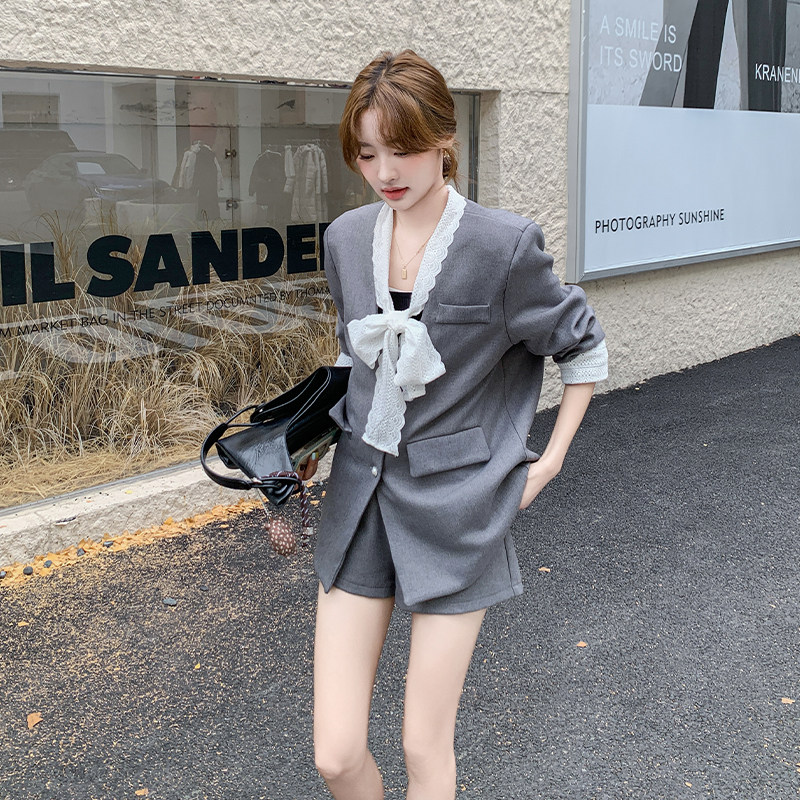 【大货】两件套装西装外套+短裤A570-P140控228，女装套装/套裙，浙宝228