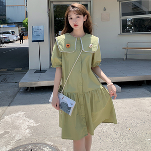 主推现货有买秀2024夏季新款连衣裙228-A168-P105控158送小包,欧美辣妹微胖穿搭连衣裙图片