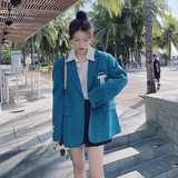 大货春季克莱因蓝小西装外套A87-P105控168，女装西装，浙宝228