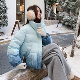 【现货】晕染渐变色50绒立领羽绒服B228-A667-P250控368，女装羽绒服，浙宝228