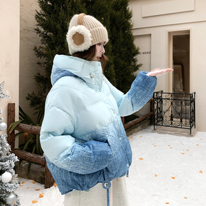 【新品现货】晕染渐变色50绒连帽羽绒服B228-A668-P265控388，女装羽绒服，浙宝228