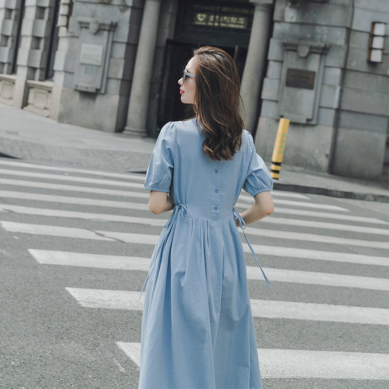 现货可退现夏季短袖纯棉连衣裙228-939P85控138，女装连衣裙，浙宝228