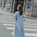 现货可退现夏季短袖纯棉连衣裙228-939P85控138，女装连衣裙，浙宝228