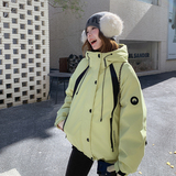 【新品现货】两面穿嫩芽黄50绒冲锋衣羽绒服B228-A663-P270控408，女装羽绒服，浙宝228