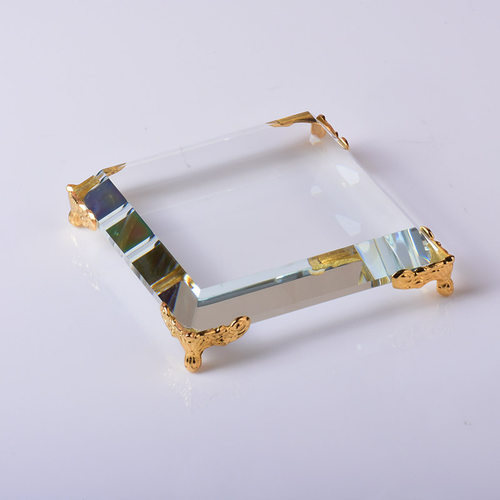 水晶玻璃手办化妆品底座展示架