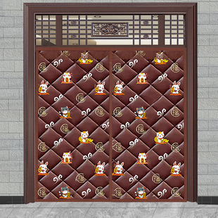 农村大门冬季棉门帘保暖防风挡风商用加厚门帘隔音家用防寒保温帘