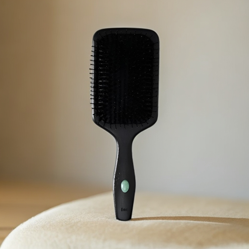 ÉclatLife 非洲楝木猪鬃毛气垫梳 头皮 经络按摩大板刷 W13