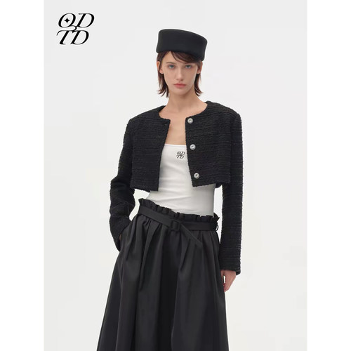 ODTD 26FW 早秋新款小香外套纯色气质短款高级感