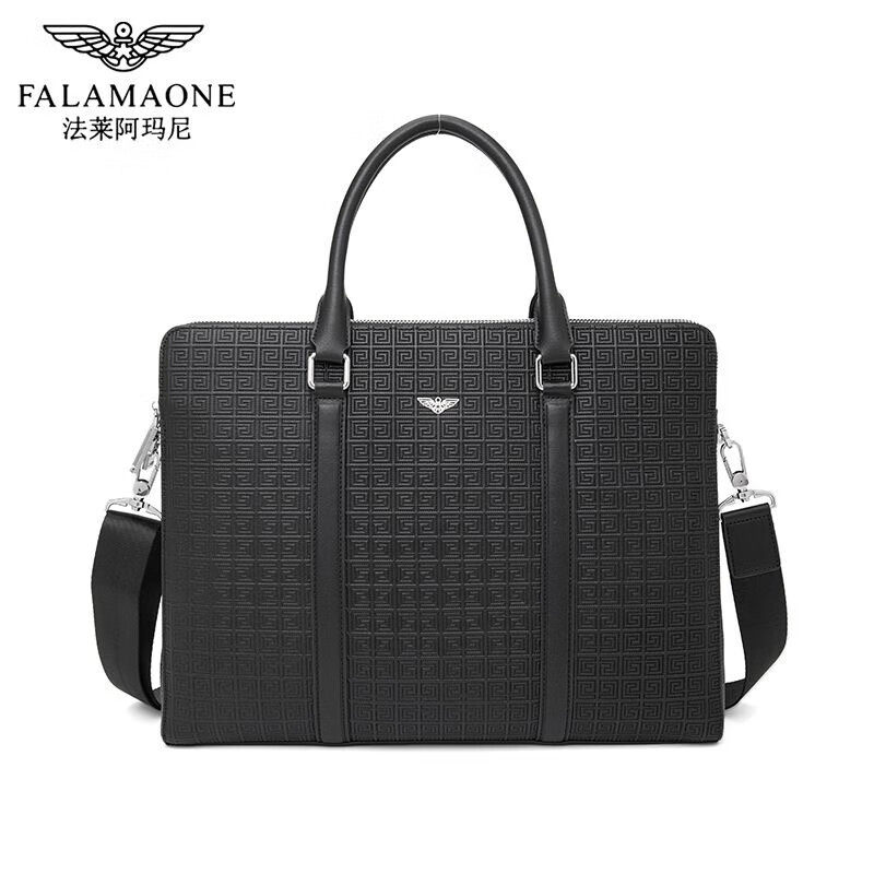 法莱阿玛尼;FALAMONE法莱阿玛尼专柜公文包男士真皮大容量商务手