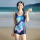 泳衣女游泳馆专用高级感2026新款 正流行连体平角专业训练显瘦遮肚